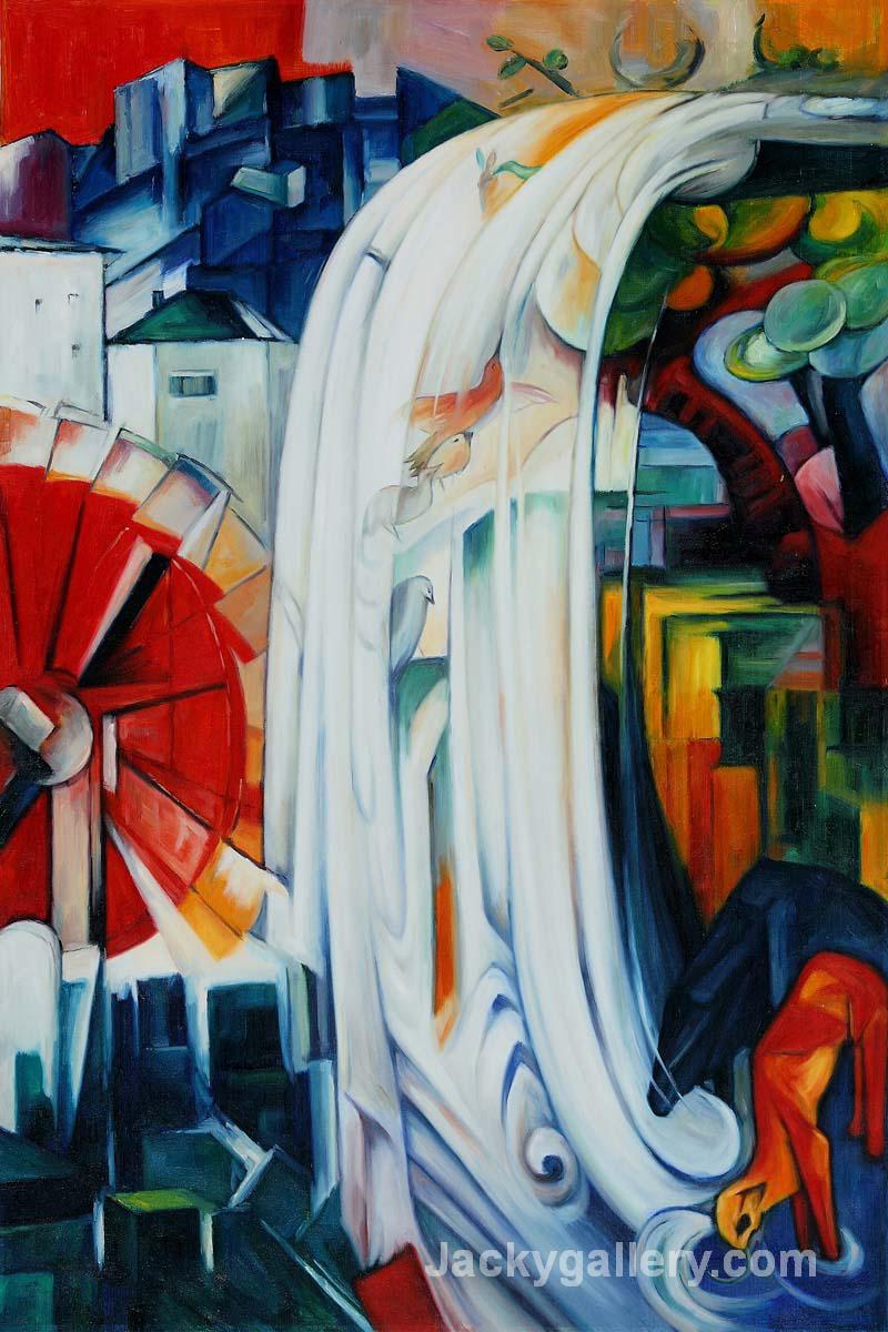 The Bewitched Mill by Franz Marc paintings reproduction